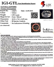3.99/CT Natural Ceylonese Pukhraj Stone with Govt Lab Certificate-YELSA9V